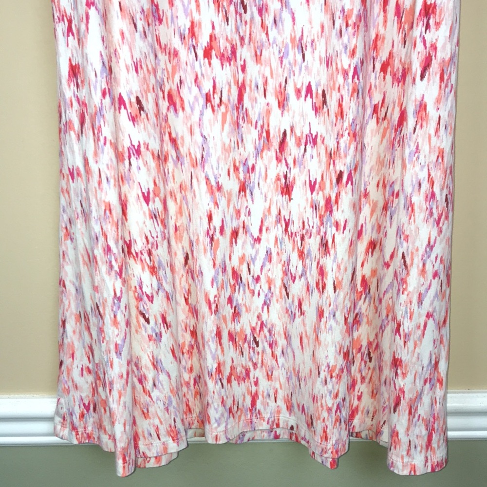 Loft Women’s Patterned Multi-Color Shift Tank Min… - image 3